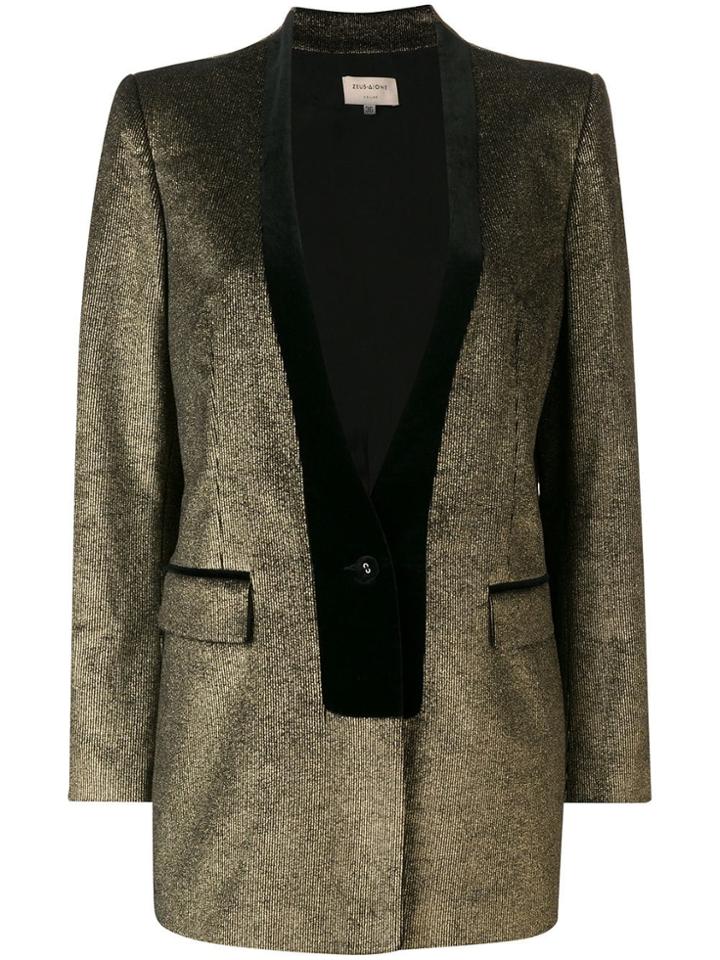Zeus+dione Formal Blazer - Gold