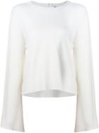 Adam Lippes Bell Sleeve Sweater, Women's, Size: Xs, White, Merino