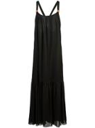 Tibi Leilei Long Dress - Black