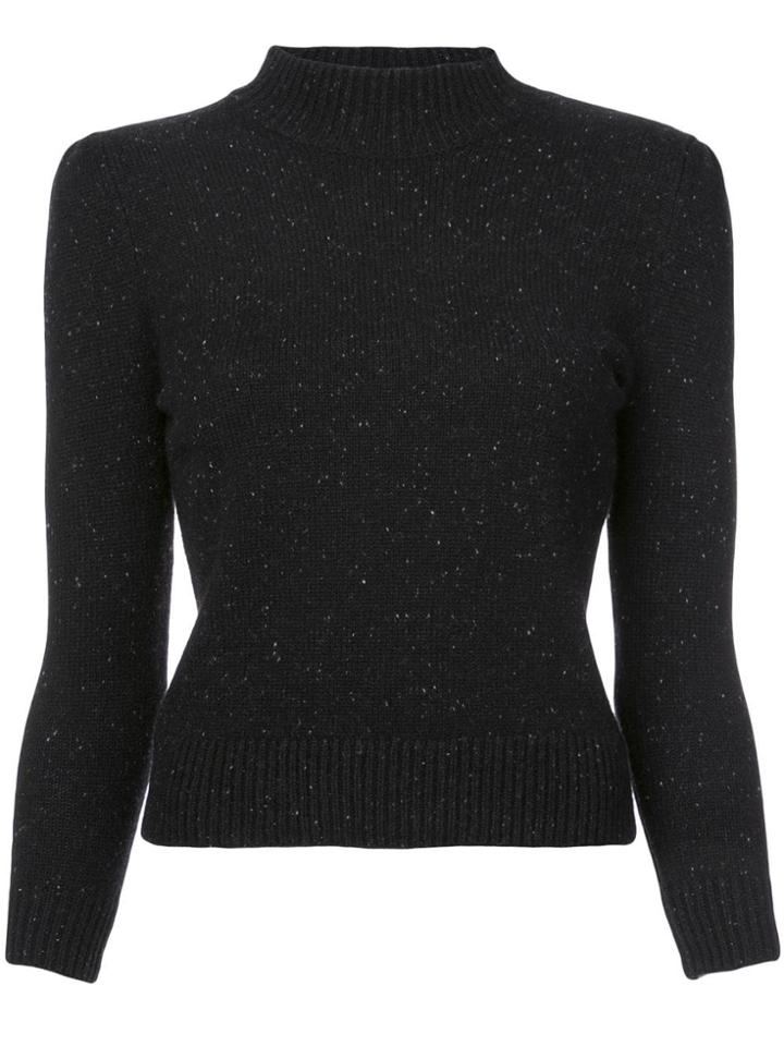 Co Speckle Detail Jumper - Black