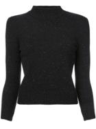 Co Speckle Detail Jumper - Black