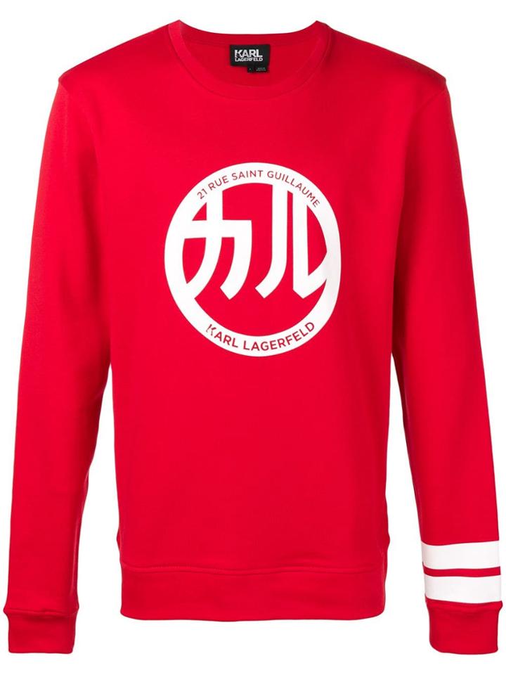 Karl Lagerfeld Japan Logo Sweatshirt - Red