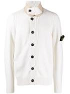 Stone Island Button-down Cardigan - White