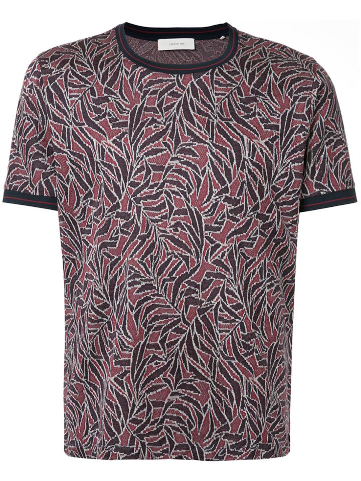 Cerruti 1881 Tropical-pattern T-shirt - Red