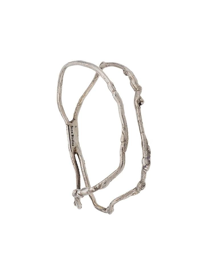 Acne Studios Double-loop Bracelet - Silver