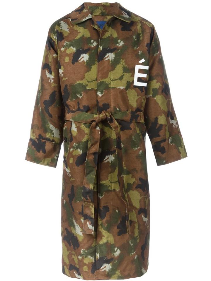 Études Studio Camouflage Trenchcoat