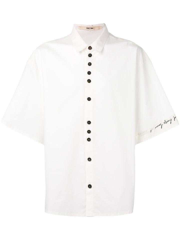 Damir Doma - Oversized Shortsleeved Shirt - Men - Cotton - L, Nude/neutrals, Cotton