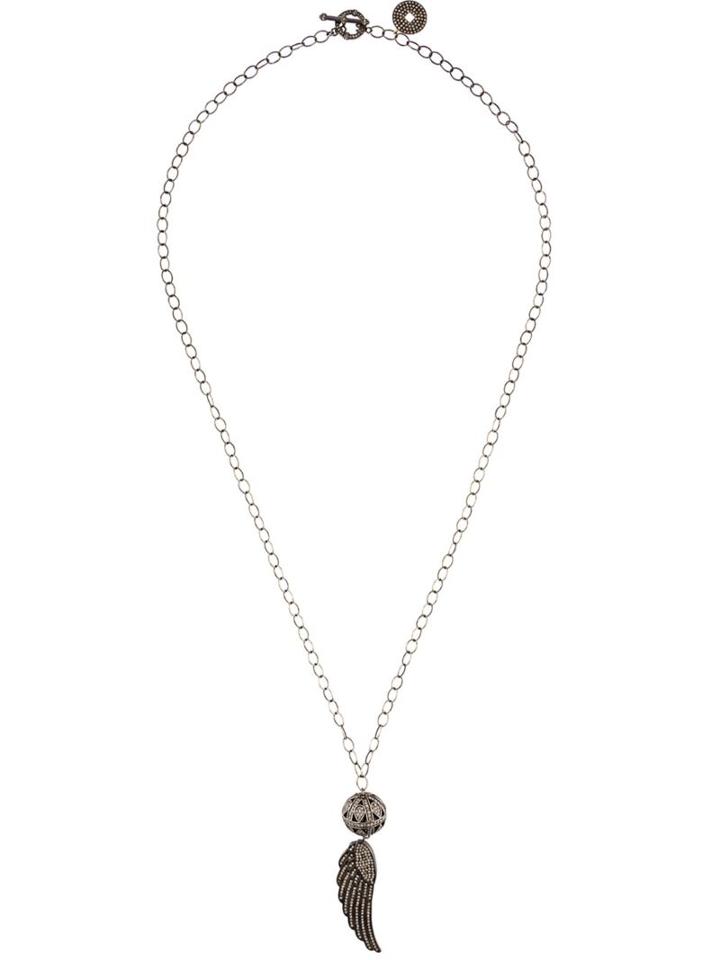 Carole Shashona 'serenity Soul Wing' Diamond Necklace, Women's, Black