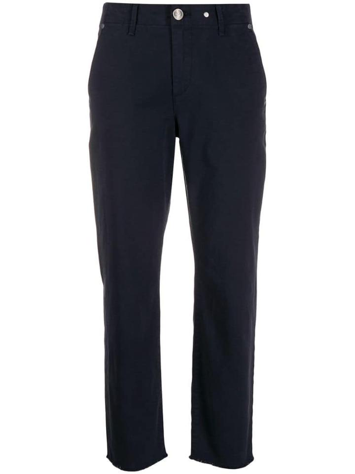 Rag & Bone Cropped Slim-fit Trousers - Blue