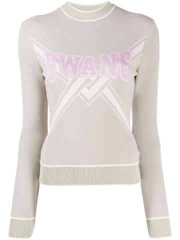 Off-white Swans Knitted Sweater - Neutrals