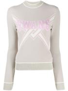 Off-white Swans Knitted Sweater - Neutrals