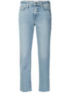 Frame Straight-leg Cropped Jeans - Blue