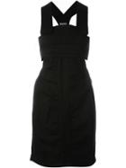 Aries Strap Bandage Dress, Women's, Size: 1, Black, Linen/flax/cotton