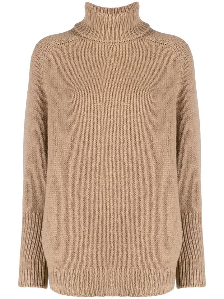 Ralph Lauren Turtleneck Jumper - Brown