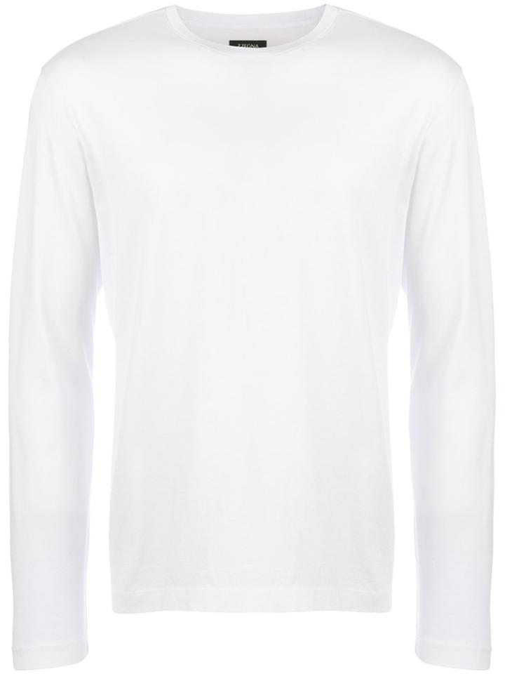 Z Zegna Long Sleeve T-shirt - White