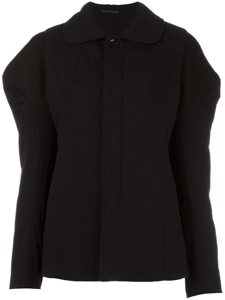 Yohji Yamamoto Oversized Jacket, Women's, Size: 2, Black, Cotton/polyester/acrylic