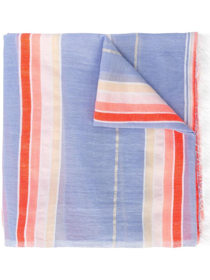 Lemlem Fiesta Striped Scarf - Purple