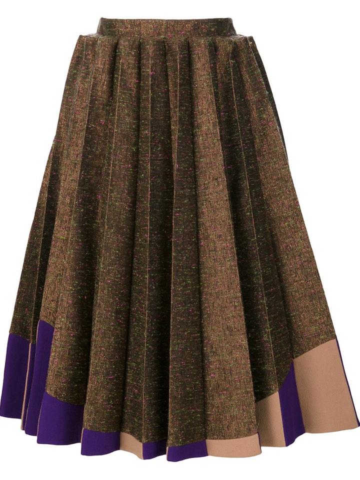 Delpozo Pleated Midi Skirt