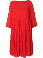 Baum Und Pferdgarten Tiered Skater Dress - Yellow & Orange