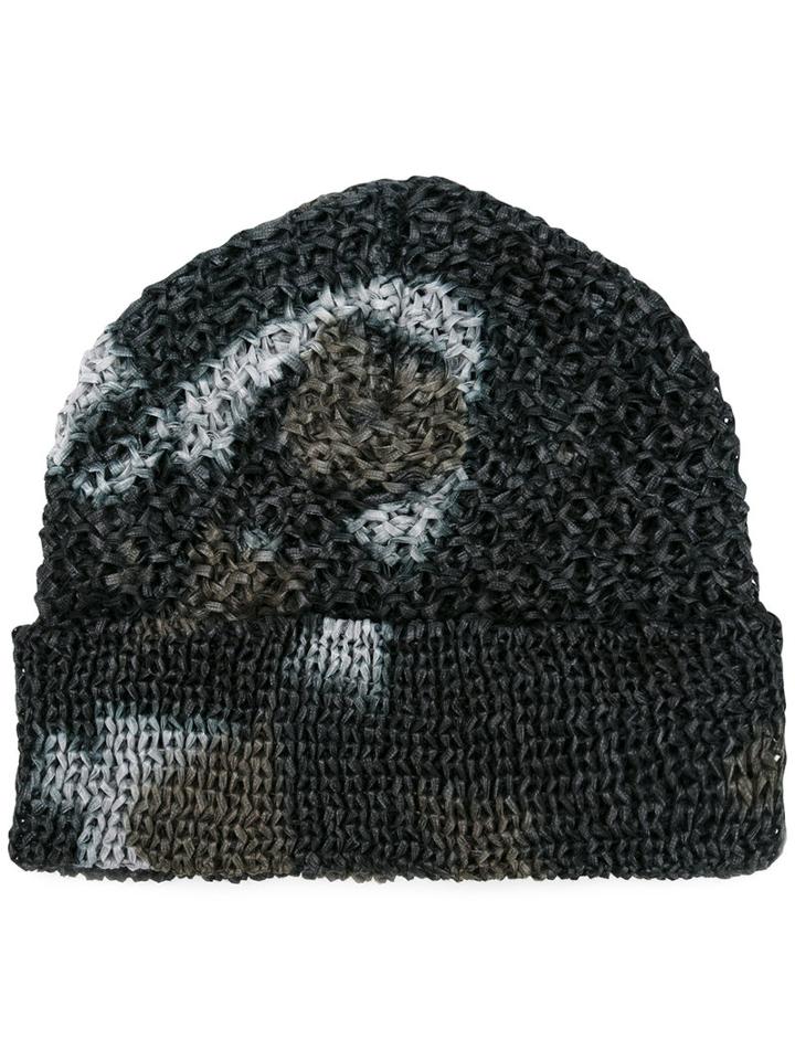 Issey Miyake - Woven Printed Hat - Men - Polyester - One Size, Grey, Polyester