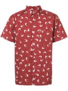 A.p.c. Printed Short Sleeved Shirt - Red