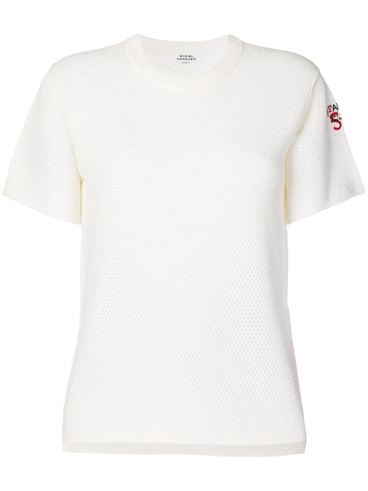 Sonia Rykiel Textured Knit T-shirt - White