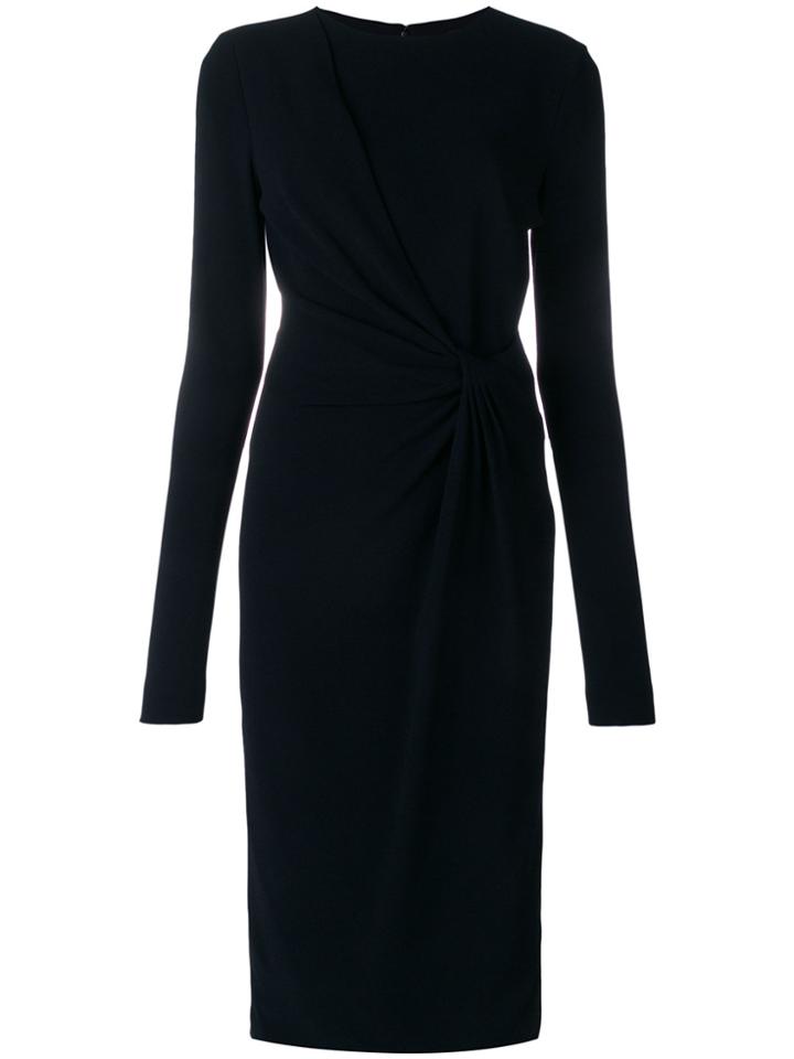 Tom Ford Knot Detail Midi Dress - Black