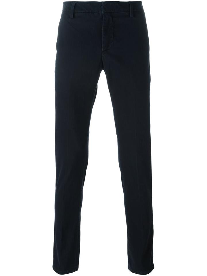 Dondup Classic Chinos, Men's, Size: 34, Blue, Cotton/spandex/elastane