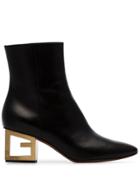 Givenchy Triangle 60 Ankle Boots - Black