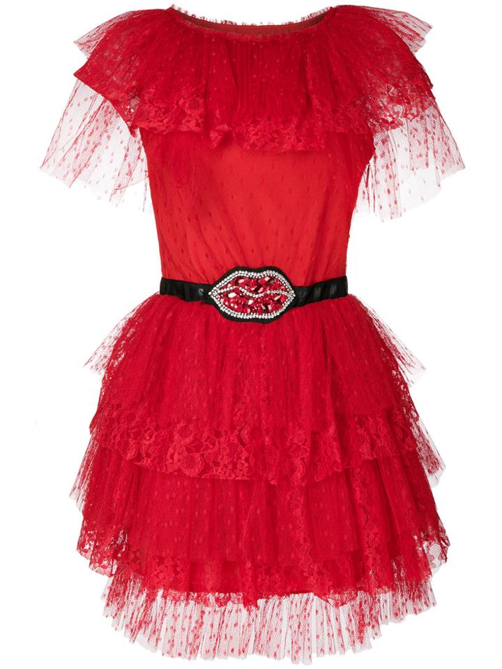 Msgm Layered Tulle Mini Dress