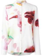 Cacharel - Blurry Print Shirt - Women - Silk - 40, White, Silk