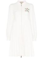 Gucci Embroidered Logo Pleated Tennis Dress - White