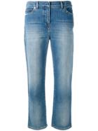 Valentino Rockstud Cropped Jeans - Blue