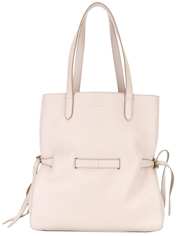 Jil Sander Bucket Tote Bag, Women's, Nude/neutrals, Leather