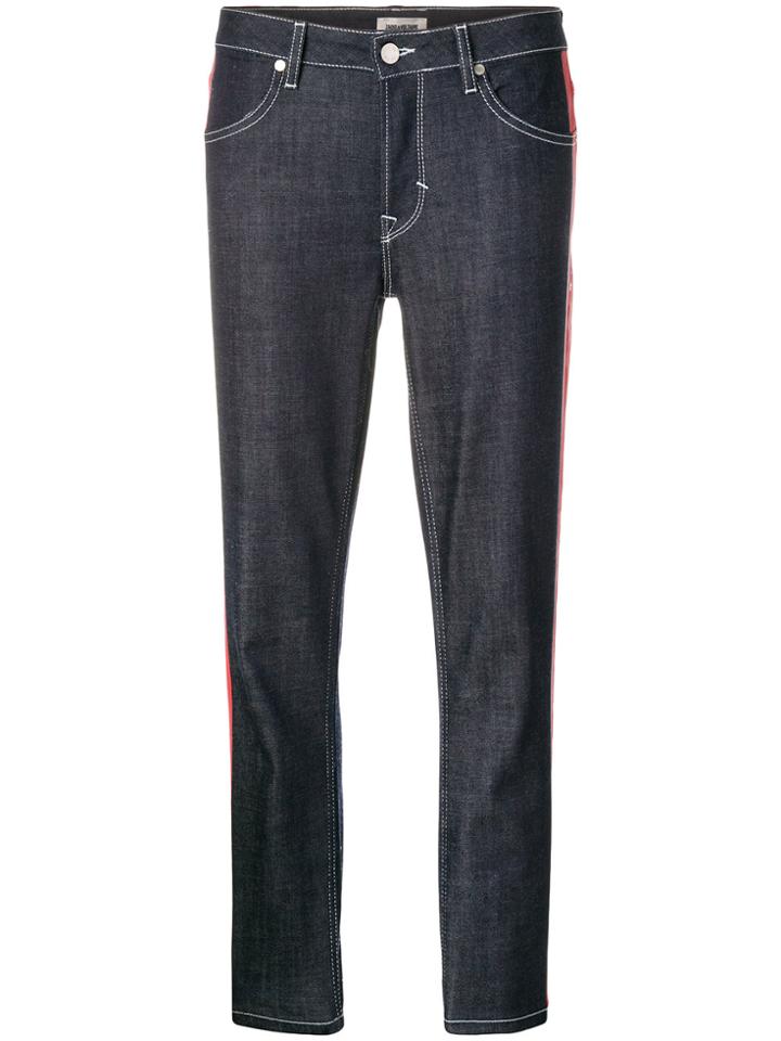 Zadig & Voltaire Elios Stripe Detail Jeans - Blue