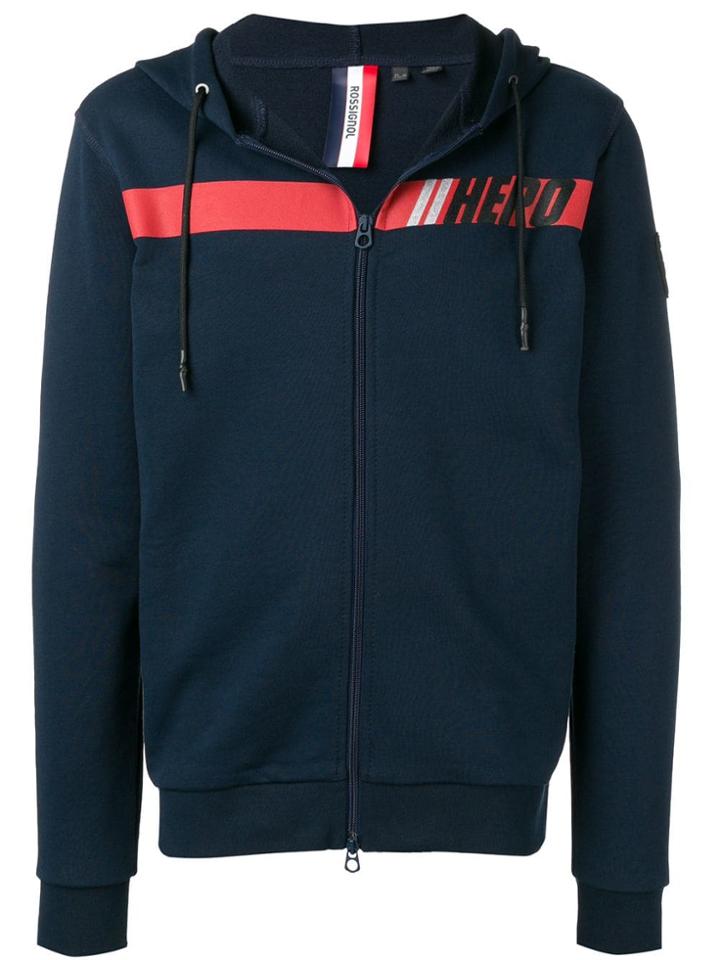 Rossignol Hero Zipped Logo Hoodie - Blue