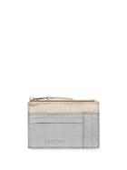 Miu Miu Two-tone Zipped Wallet - Metallic