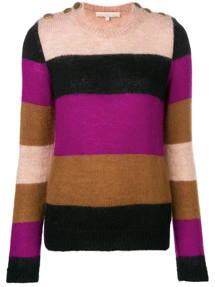 Vanessa Bruno Striped Colour Block Sweater - Purple