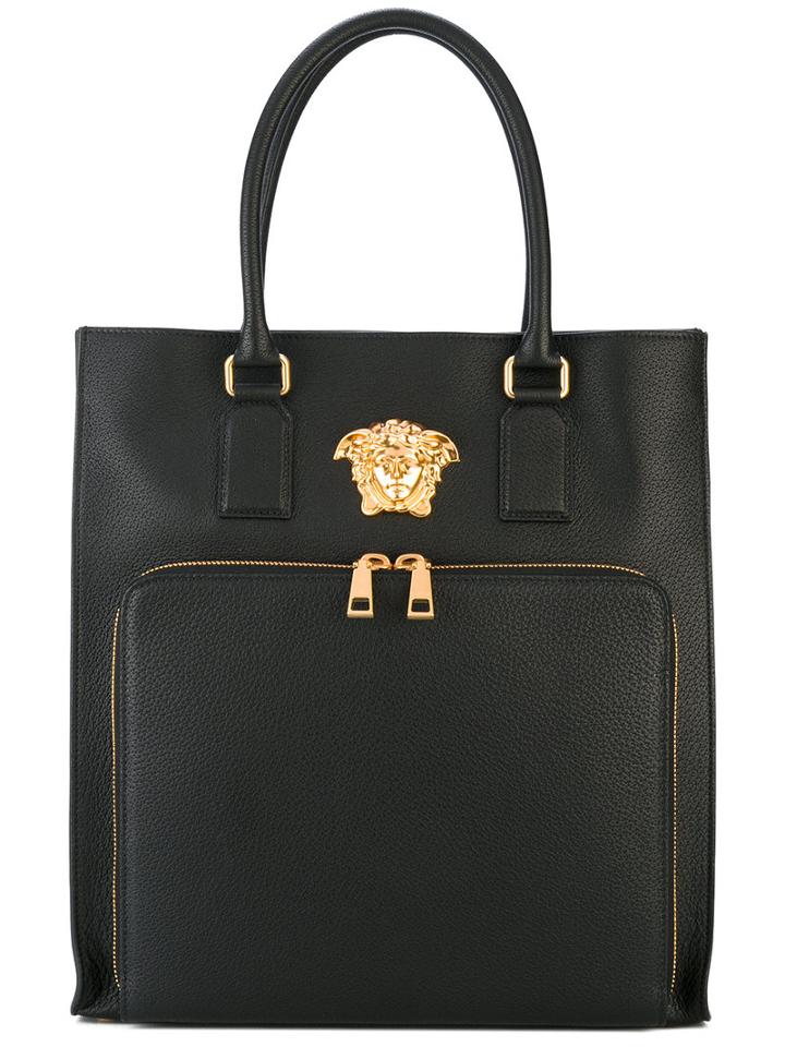 Versace - Palazzo Medusa Shopper Tote - Men - Leather - One Size, Black, Leather