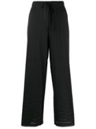 Pleats Please By Issey Miyake Micro-pleated Trousers - Black
