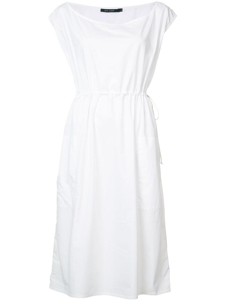 Sofie D'hoore - Direction Gathered Waist Dress - Women - Cotton - 36, Women's, White, Cotton