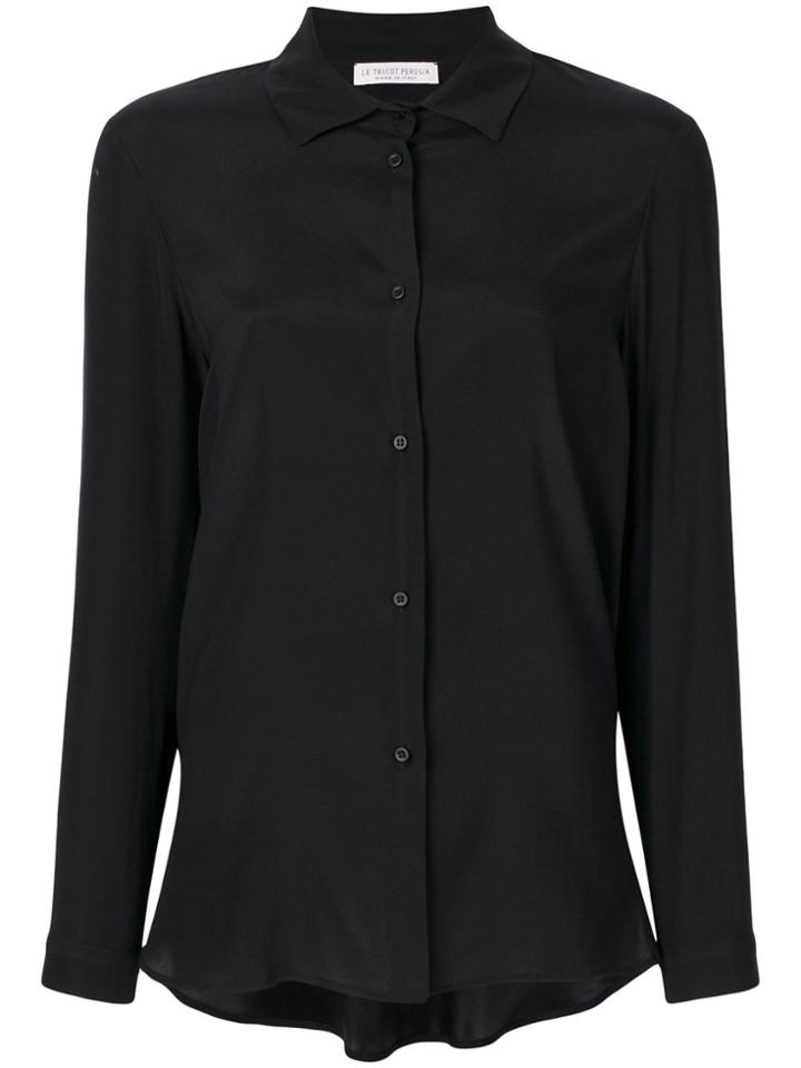 Le Tricot Perugia Classic Shirt - Black