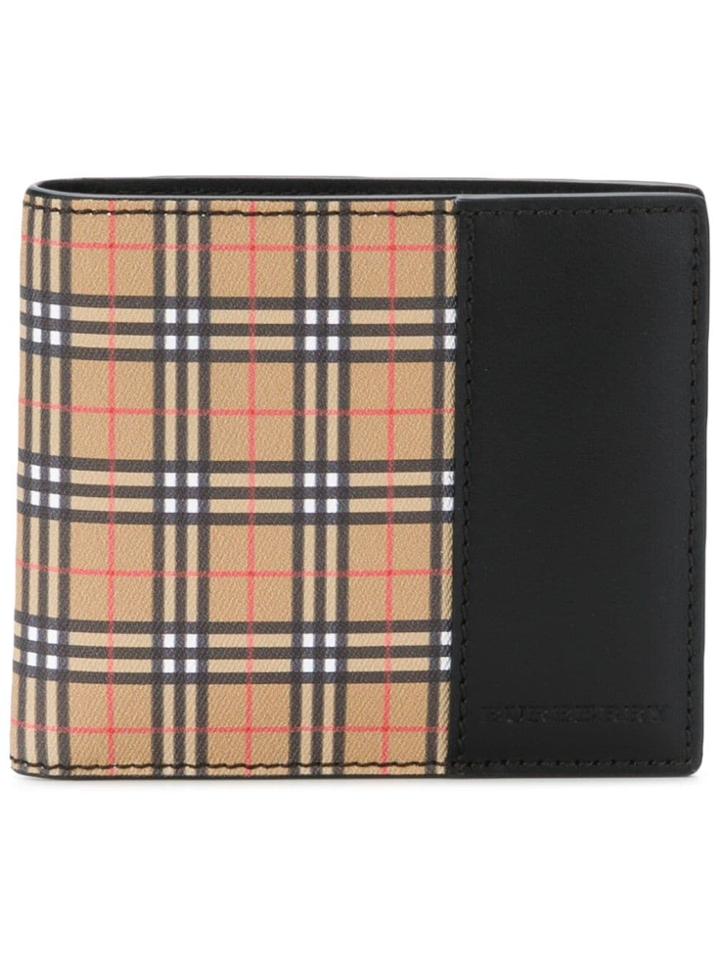 Burberry Scale Check Wallet - Brown