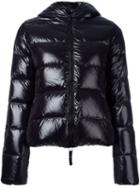 Duvetica Zipped Hooded Jacket, Women's, Size: 42, Black, Feather Down/polyamide