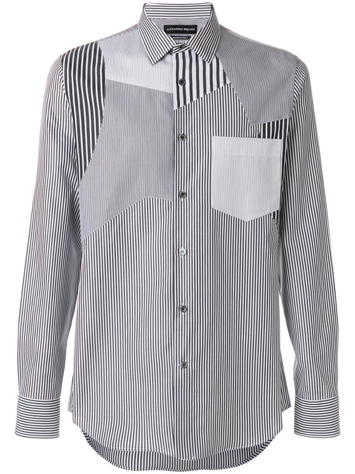Alexander Mcqueen Striped Shirt - Grey