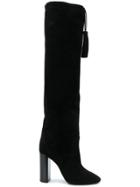 Saint Laurent Meurice Tasseled Boots - Black