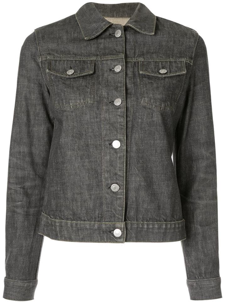 Helmut Lang Pre-owned 1999 Slim Denim Jacket - Grey