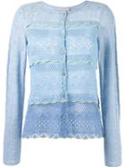 Cecilia Prado Knit Cardigan, Women's, Size: P, Blue, Cotton/acrylic/viscose