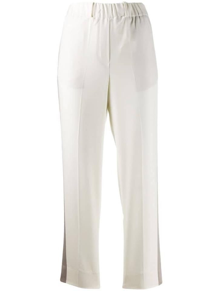 Incotex Appliqué Detail Trousers - White