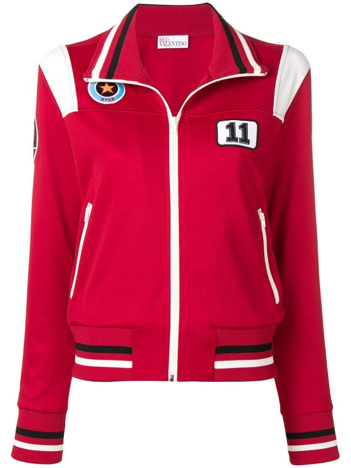 Red Valentino Astronaut Patches Zipped Jacket